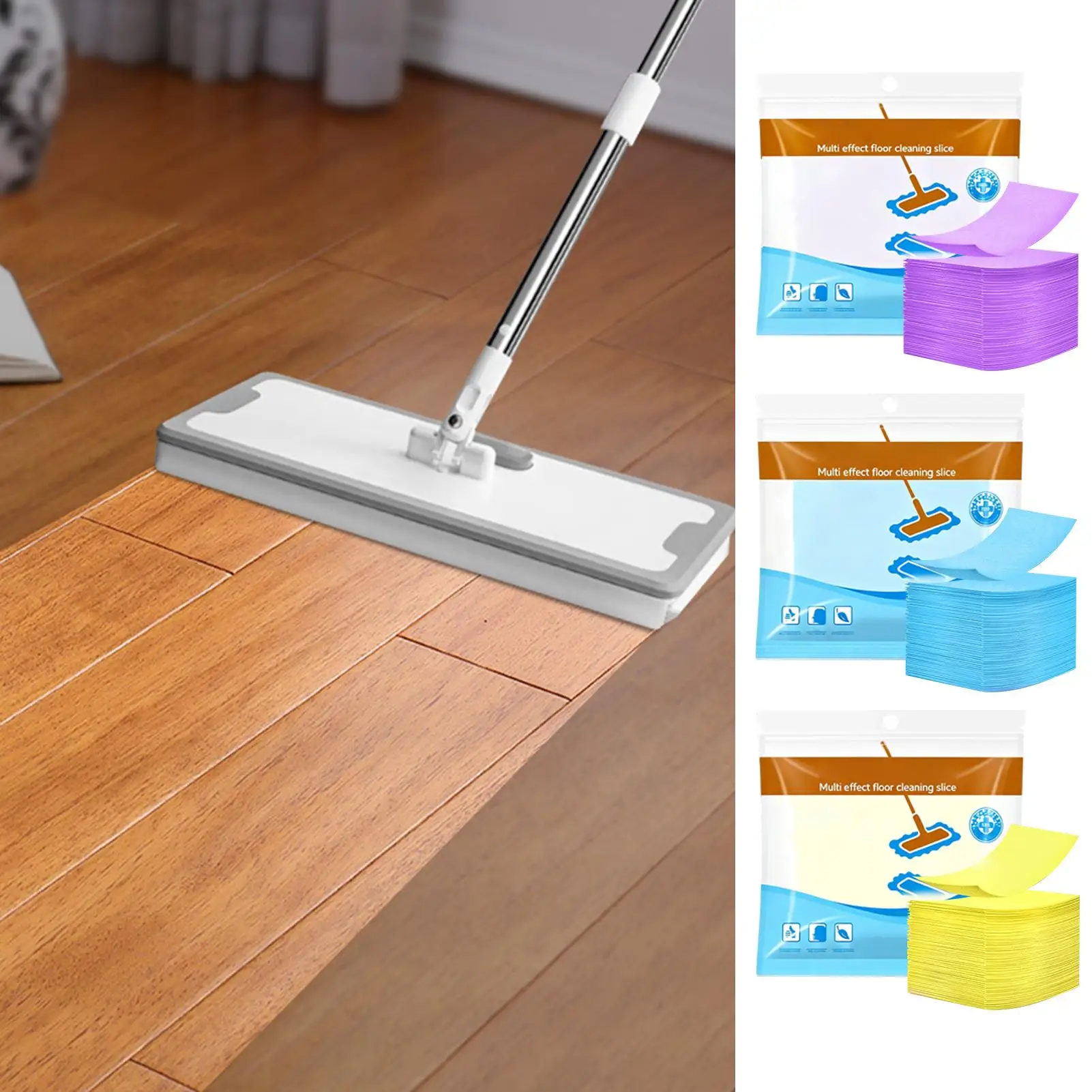 Floor Cleaning Concentrate Sheet Household Cleaning Cloth Water-Soluble Deodorization Fragrance Cleaning Sheet