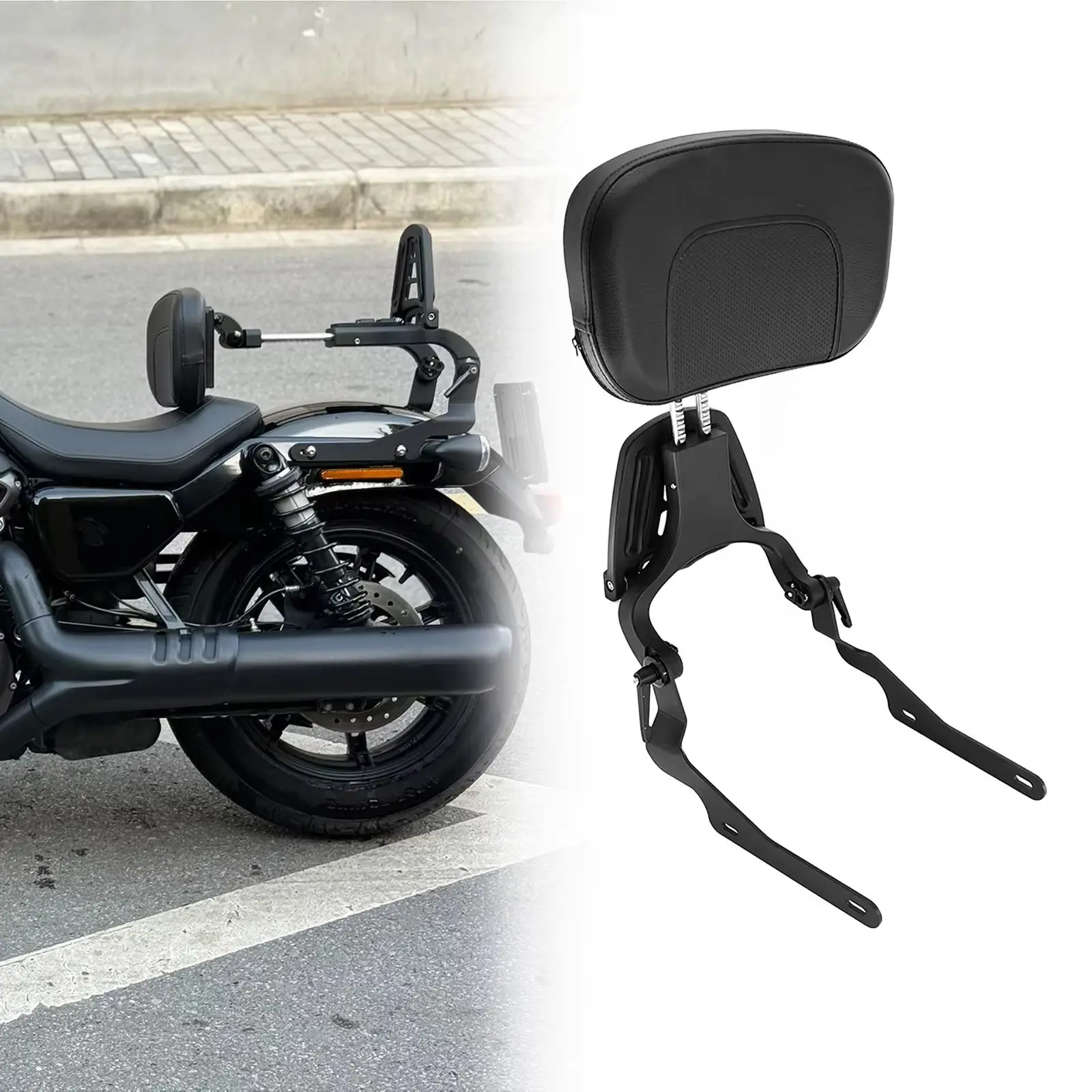Passenger Sissy Bar For Harley Nightster RH 975 RH975 Special RH975S 2022-2026 Detachable Motorcycle Backrest Driver Sissybar