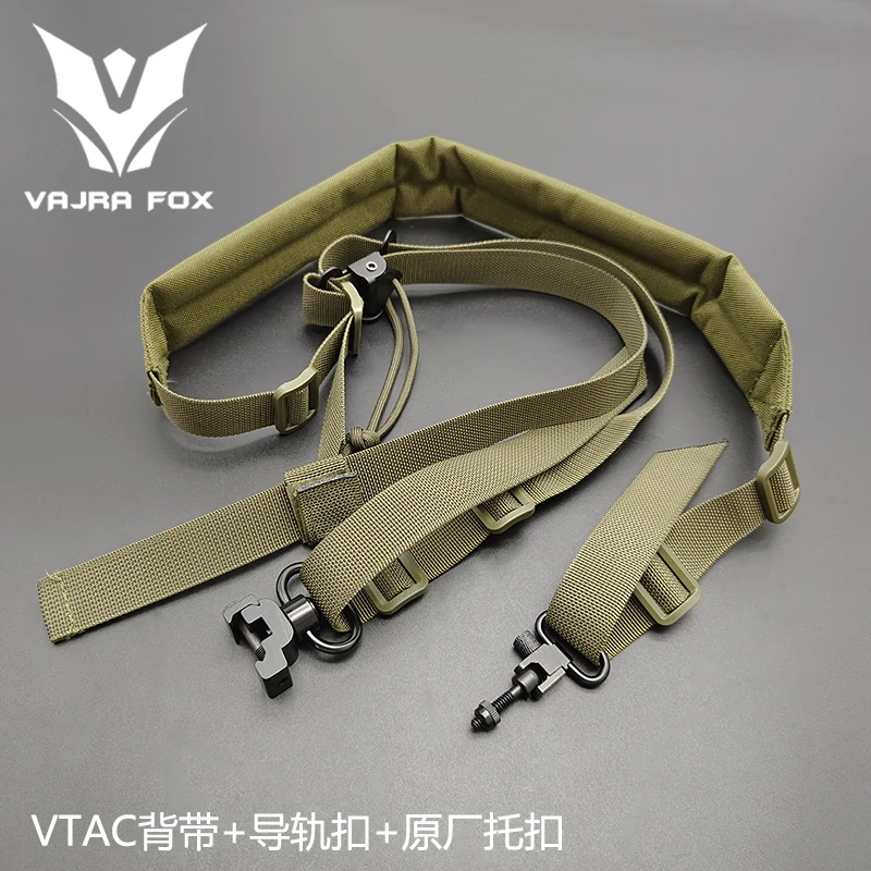 Tactical VTAC MK2 Sling Adjustable Double Point Multifunctional Quick Release Strap With QD Mount Outdoors Hunting Accessories