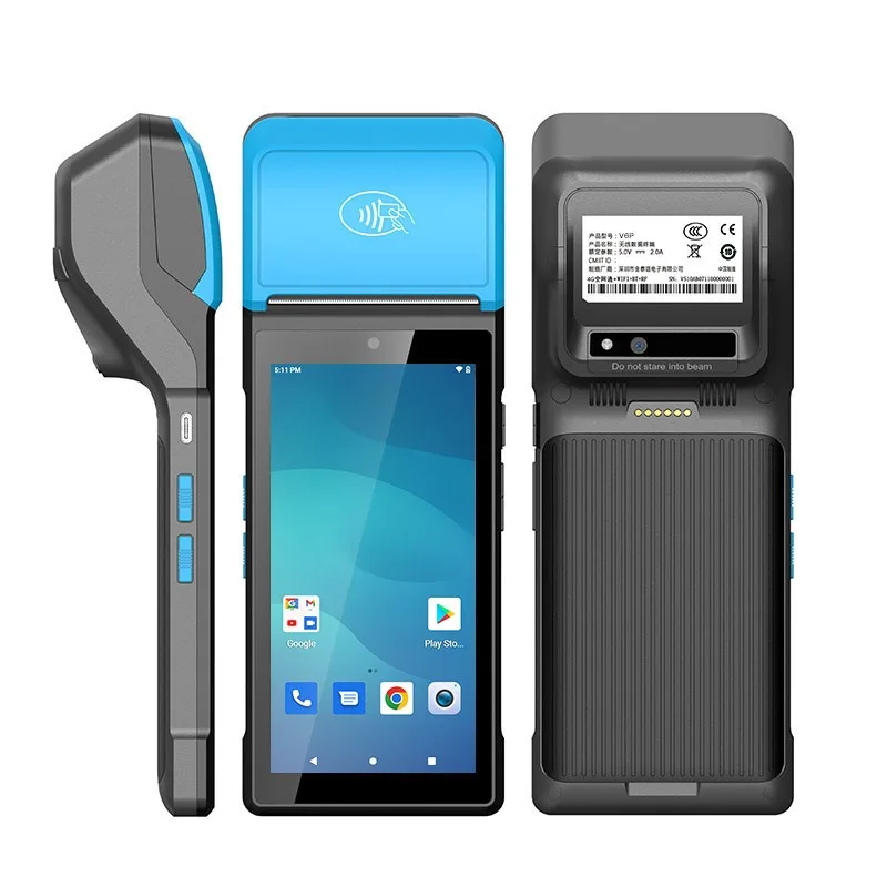 5.4 Inch Android PDA Handheld Terminal Express Barcode Scanner Data Collector Smart Mobile Computer Portable Inventory Warehouse