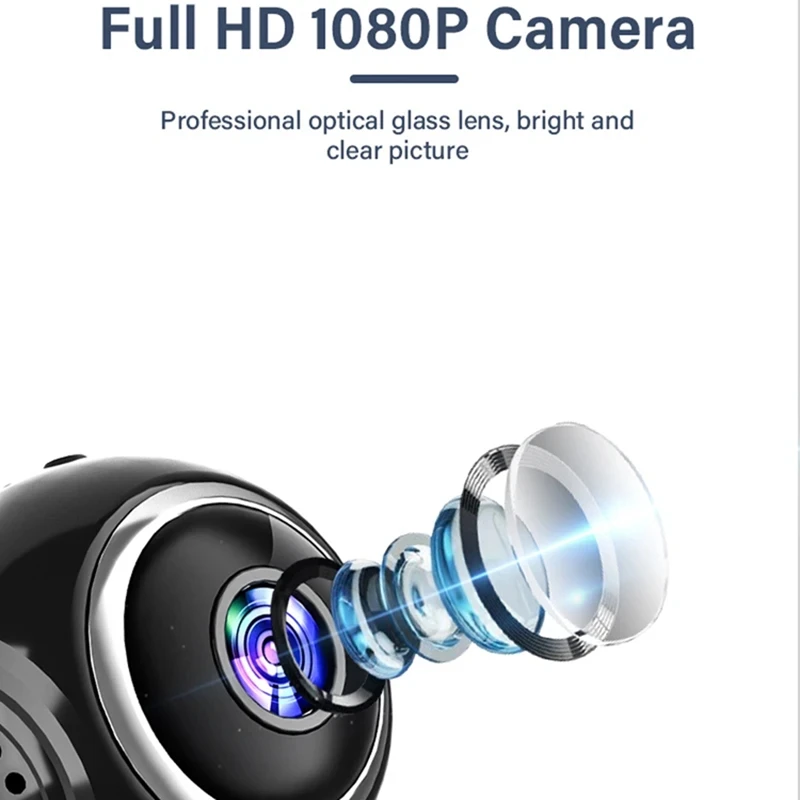 X11 บ้านอินฟราเรด Night Vision กล้องสมาร์ทกล้องเครือข่ายไร้สายไม่จําเป็นต้องเสียบ Wifi การตรวจสอบระยะไกล