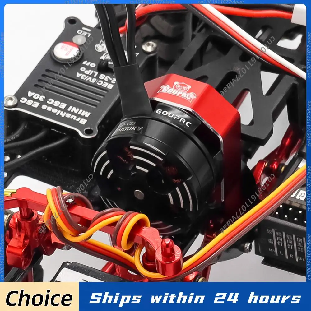 

2204 2400KV Brushless Outrunner Motor with Transmission and 30A ESC for 1/24 RC Crawler Axial SCX24 Upgrade