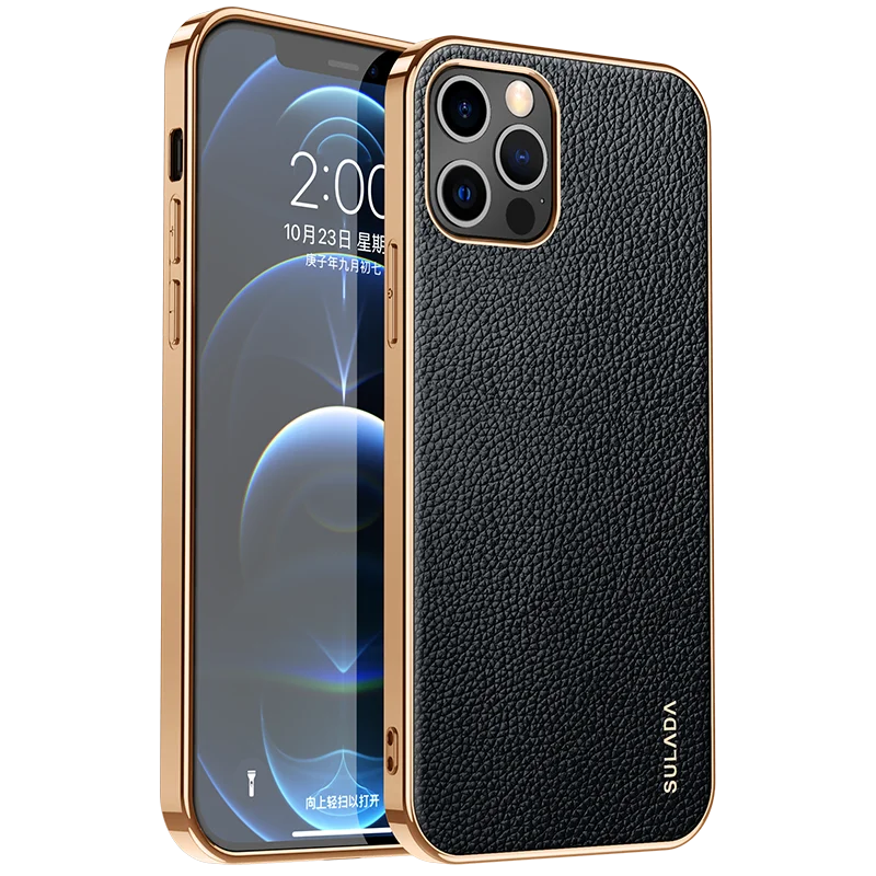 For iPhone 15 Case SULADA Luxury Leather Case Leather Protection Soft Shell Ultra-thin for iPhone 14 Pro Max coque iphone pro