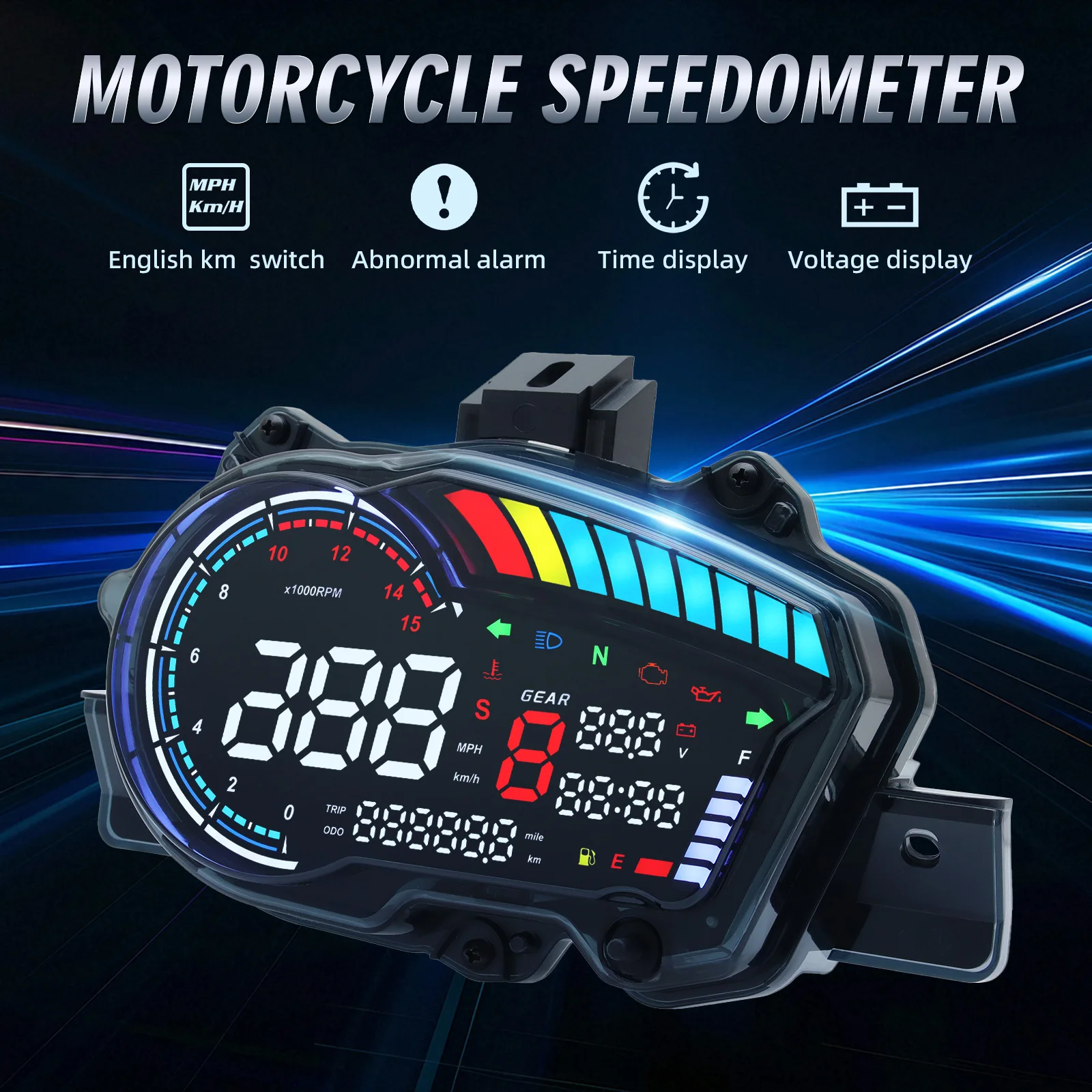 For Yamaha Sniper 150 Y15 Y15Z Y15ZR V1 Digital Meter Motorcycle Speedometer Plug And Play Digital Meter Assy Motorcycle Accesso