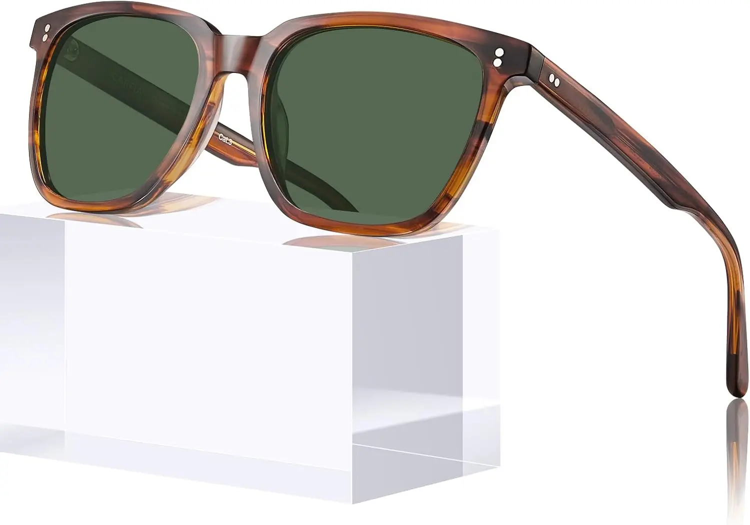 

Ретро-солнцезащитные очки из ацетата для мужчин с поляризацией и защитой от УФ-излучения UV400, антибликовые очки для вождения и активного отдыха