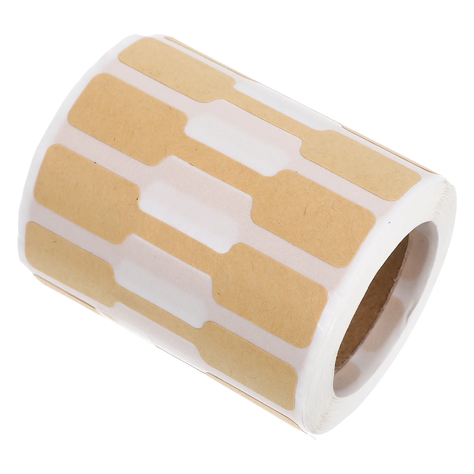 

500pcs Jewelry Price Labels Blank Kraft Paper Adhesive For Ring Necklace Bracelet Tagging Retail Packaging Labeling