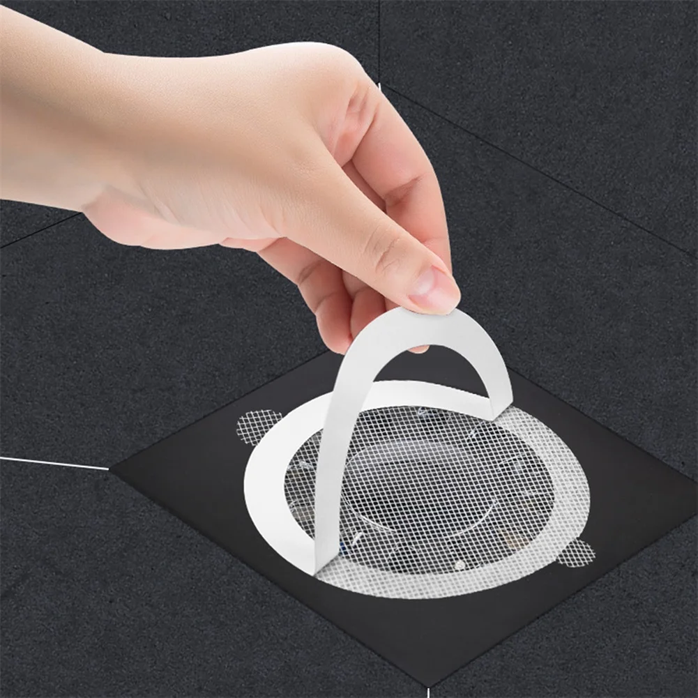 

30pcs Floor Drain Sticker Kitchen Bathroom Anti Clogging Filter Screen Hair Filter Sticker 90mm Diameter Shower Drain Filter