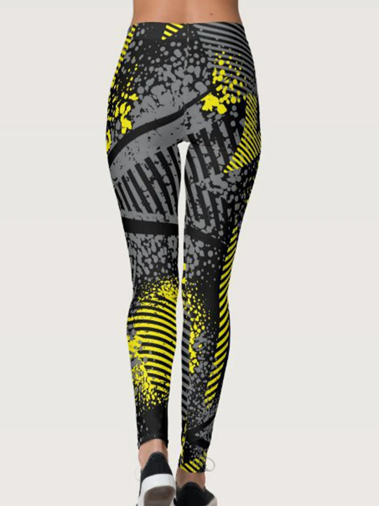 Celana legging olahraga wanita, Legging Fitness cetak Digital olahraga celana lari atletik ketat celana panjang