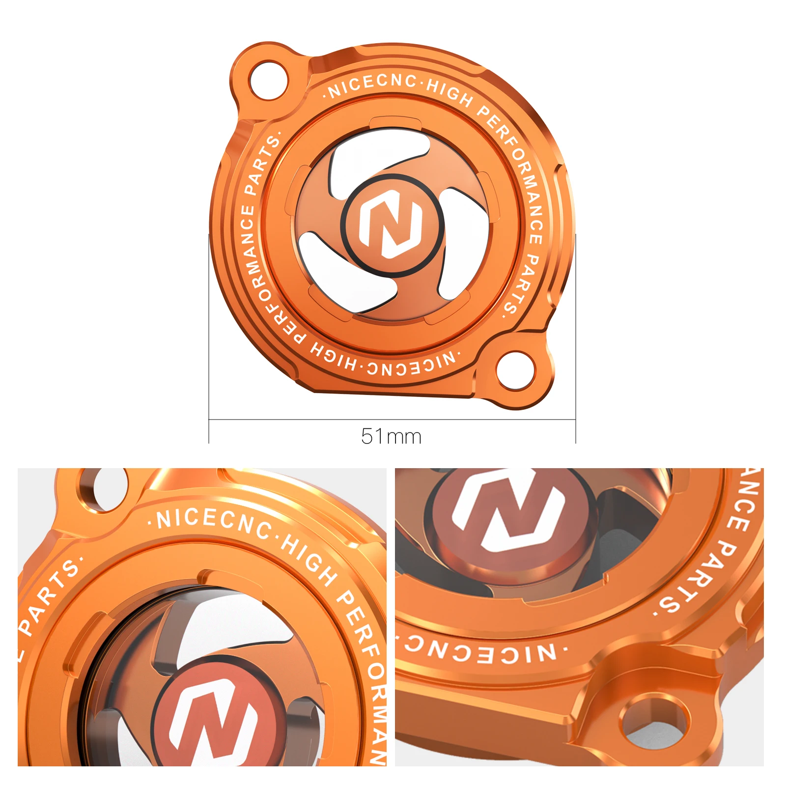 NICECNC para KTM EXC 250 tapa de cubierta de filtro de aceite de motor transparente para KTM SXF 250 EXC-F 250 XCF 250 XCF-W 250 EXC 450 MXC 450