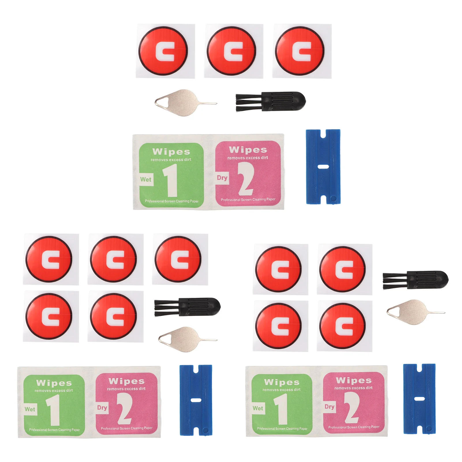 

Tape Brush Cleaning Paper Practical Firmly Paste Easy To Assemble Rear Cover Glass Tape for Watch Active 2