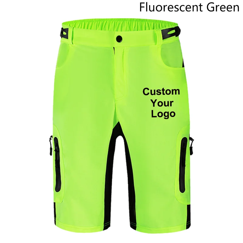 Men's Custom Your Logo MTB Shorts Outdoor Motocross Bike Short Pant Breathable Loose Fit For Running Bicycle Cycling Shorts