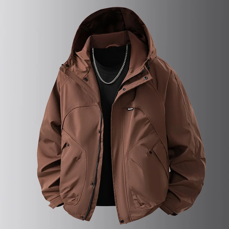 

Youth Fashion Trendy Handsome Jacket Spring and Autumn High Quality Outdoor Trendy Versatile Sports Running Hooded Jacket