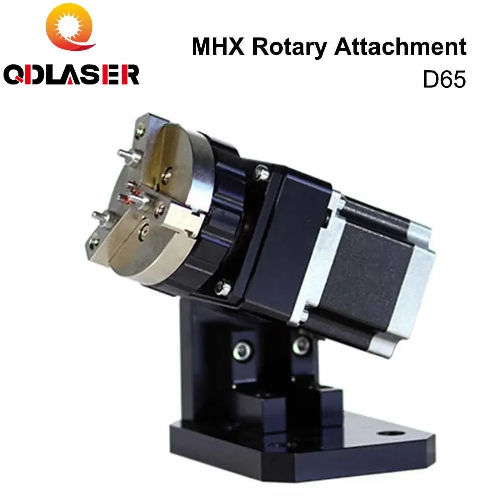 Accesorio de grabado giratorio QDLASER con mandriles, diámetro máximo Máquina de marcado láser, 65mm, 125mm