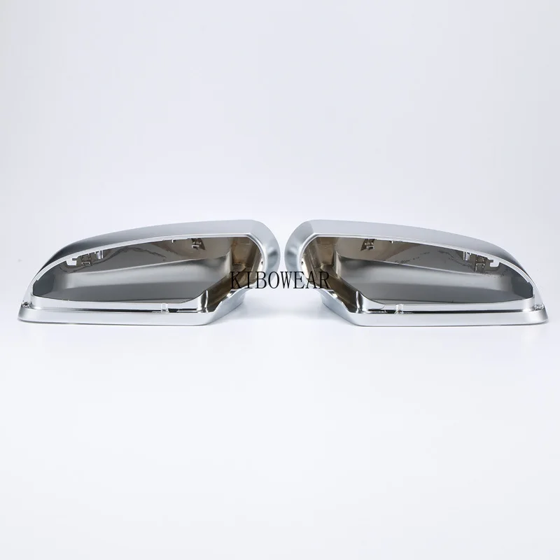 2pc Silver Chrome Side Mirror Caps Covers for Audi A4 B7 B6 A6 S6 4F C6 A3 S3 8P Sportback S3 S4 S6 Matte satin 2002 2004 2008