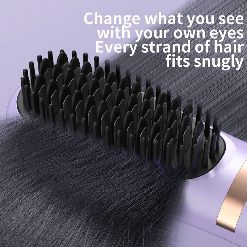 الولايات المتحدة التوصيل مستقيم مشط الشعر 3rd تعديل والعتاد البسيطة الأيونية الساخنة مشط مستقيم خفيفة الوزن المحمولة استقامة فرشاة