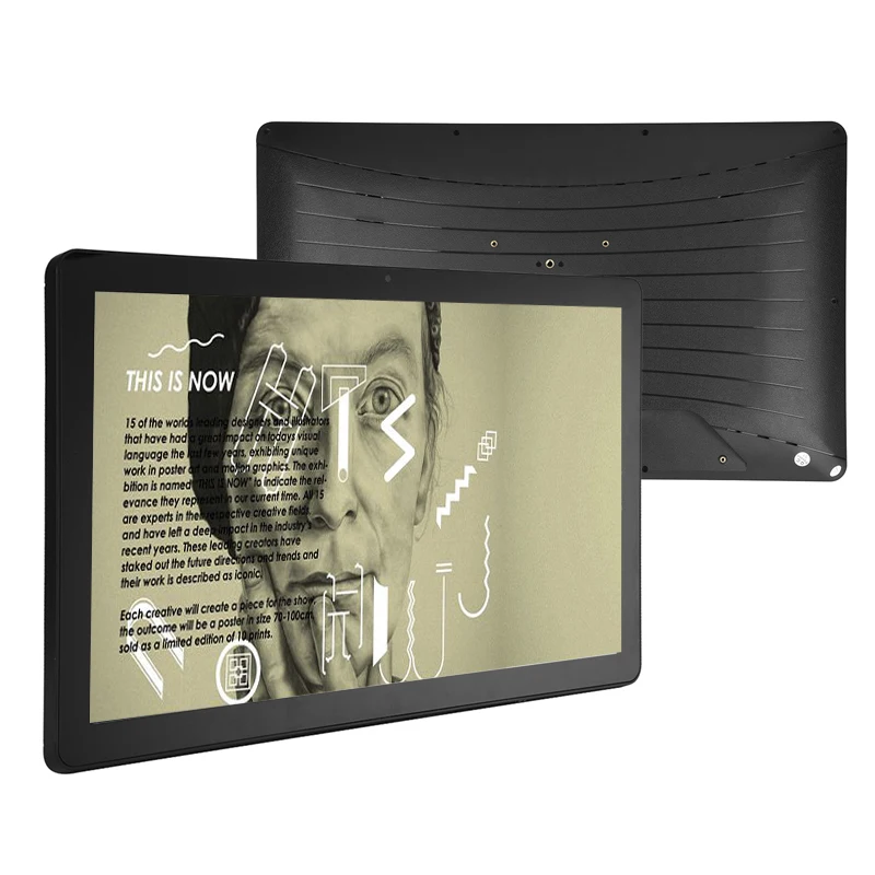 Wall Mount 21.5 Inch Large Industrial Wifi Android Tablet Pc With Ethernet Rj45 Poe 21.5inch 22