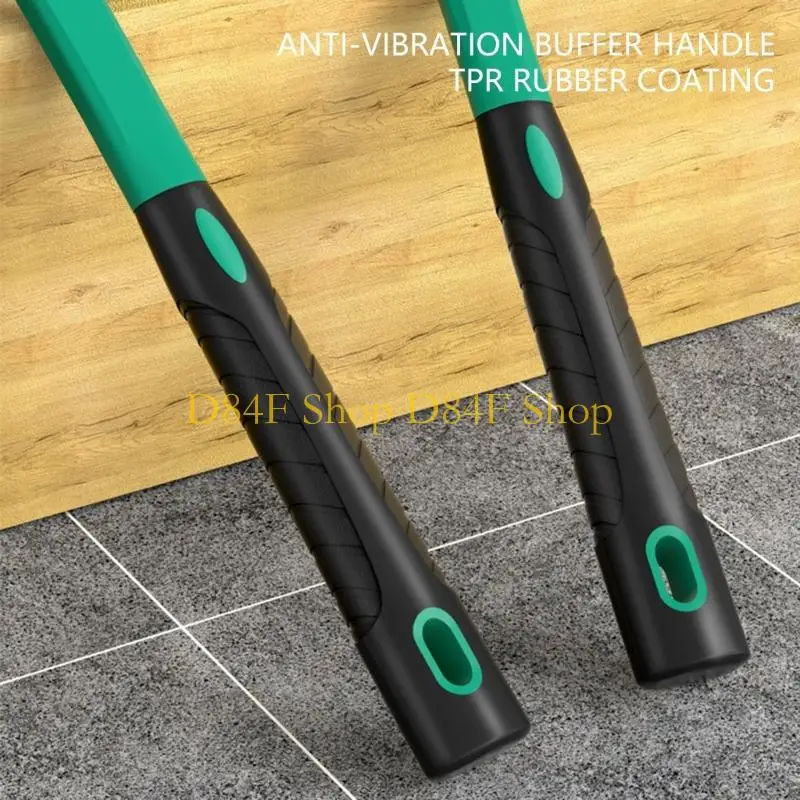 D84F Double Purpose Tile Installation Hammer Shock Absorbing Rubber Head Construction Tool For DIY And Professional Use