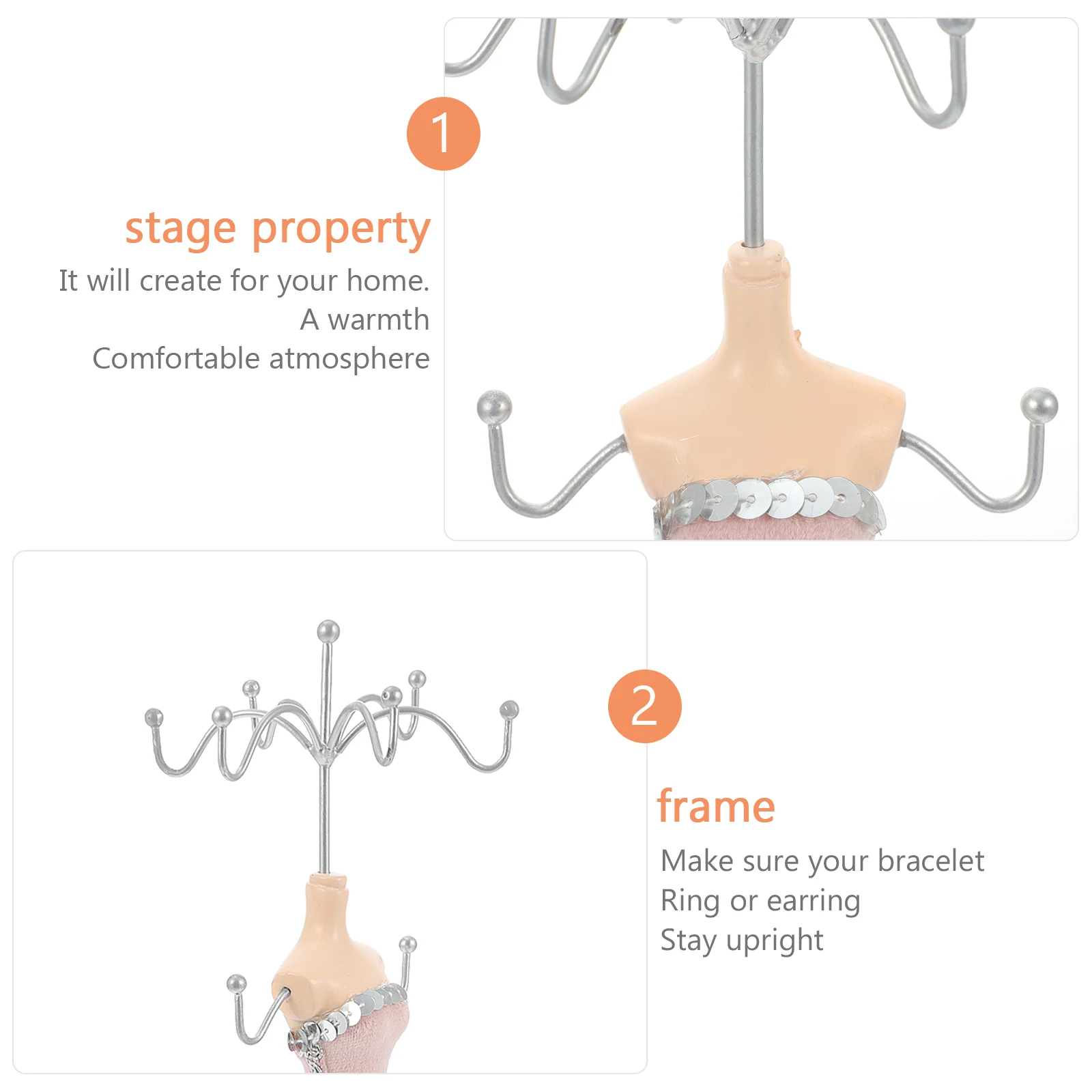 Schmuck Organizer Display Rack Mädchen Halskette Display Rack Halter Baum Modell Stehen Wohnkultur Lagerung Box Geschenke Schmuck