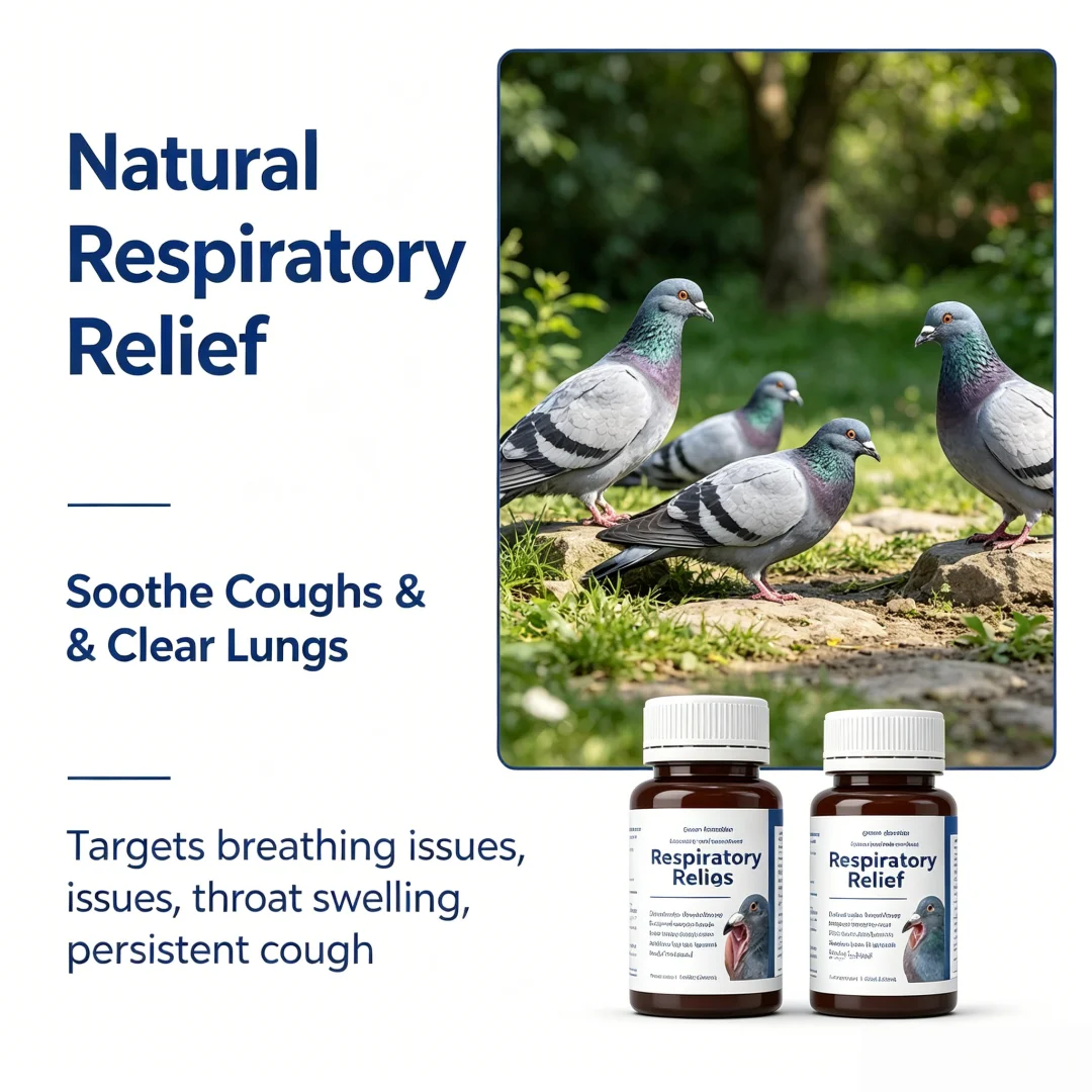 Pigeon racing pigeon respiratory snoring nose coughing open mouth breathing panting air tears coughing throat swelling
