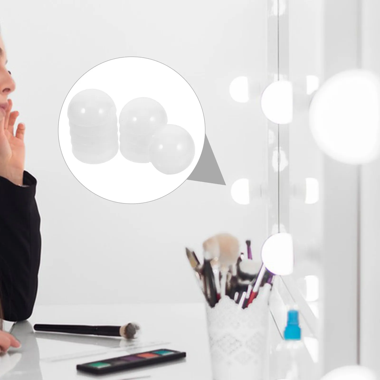 

10 шт. поликарбонатных противотуманных плафонов-шаров для светильников, подвесных светильников, бра, люстр, зеркал для макияжа в ванной комнате