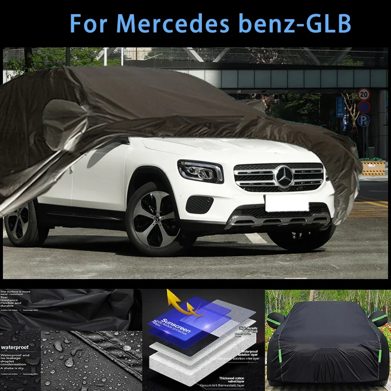 

For mercedes benz-GLB Outdoor Protection Full Car Covers Snow Cover Sunshade Waterproof Dustproof Exterior Car accessories