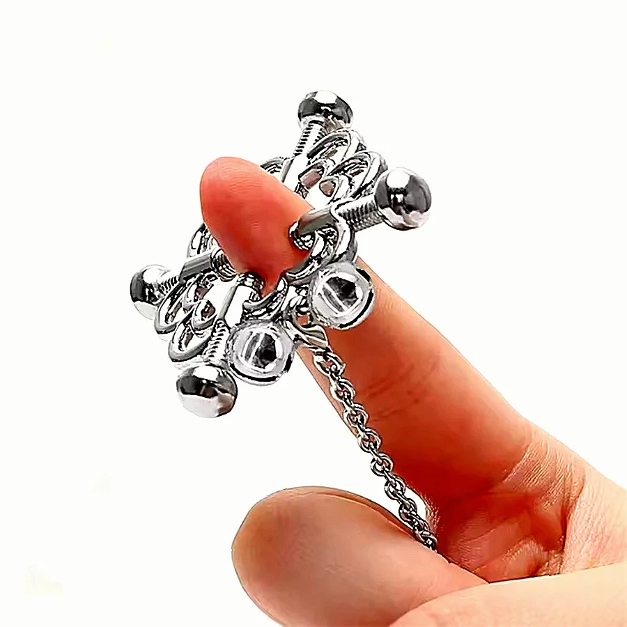 مشابك الثدي المعدنية مقاطع الحلمة قابل للتعديل الحلمة المشبك مشبك الثدي BDSM عبودية الرقيق يمزح الجنس لعب للمرأة زوجين