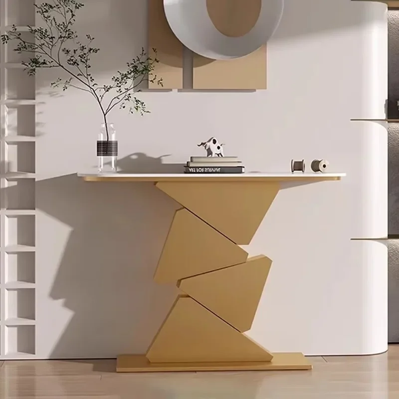 

Modern Elegant Corner Table Nordic Glamour Trendy Delicacy Entryways Table Luxury Simple Tavolo Salotto Hallway Table Furniture