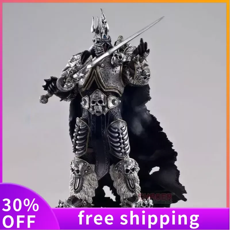 Welt von Warcraft Anime Figur Lig König Arthas Tod Ritter stehend Frost mourne Modell Animation Ornamente Jungen Geschenk Spielzeug Spiel