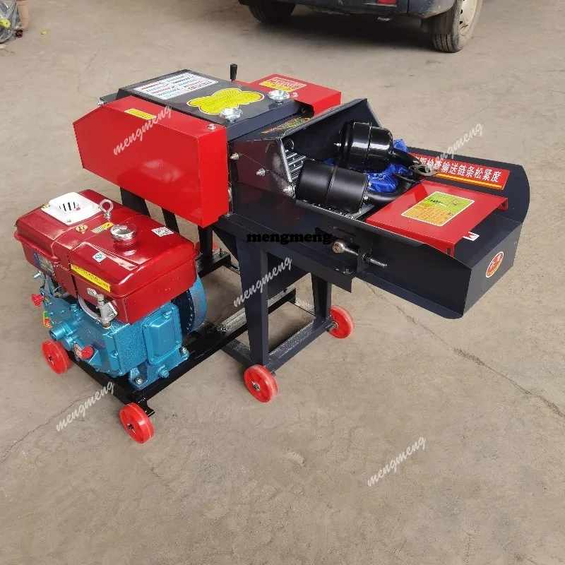Straw Cutting Feeding Machine Mini Manual Electric Motor Animal Hay Grass Chaff Cutter Machine Agricultural Fodder Chaff Cutter