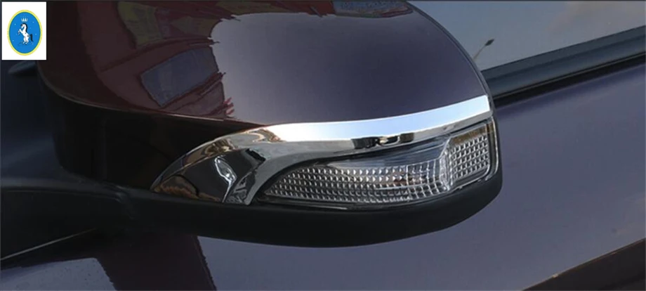 

Yimaautotrims Auto Accessory Door Mirror Protection Strip Streamer Cover Trim For Toyota Corolla 2014 2015 2016 ABS Chrome