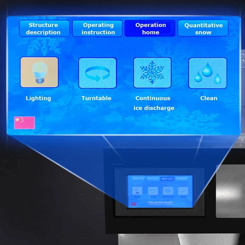 Popular Automatic Korean New Style Small Juice Milk Instant Ice Cream Maker Ice Flake Making Snow Ice Machine