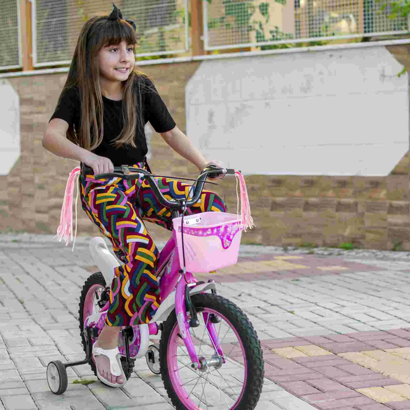 Scooter Handlebar Streamers Tassels Bike Grip Ribbon Accessories for Kids Teenager Girls