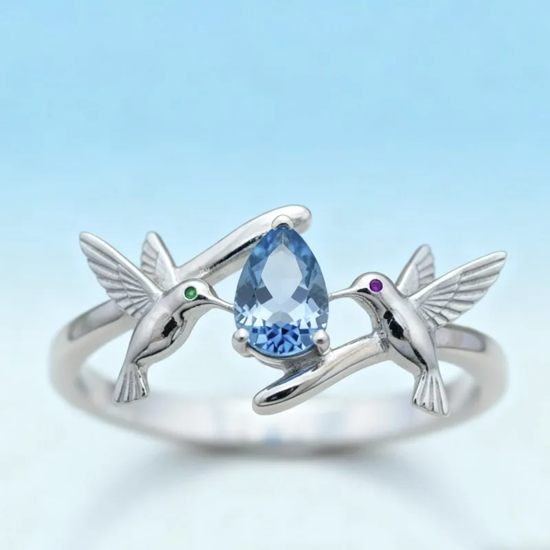 

European and American new fashion bird shape personalized simple women's ring