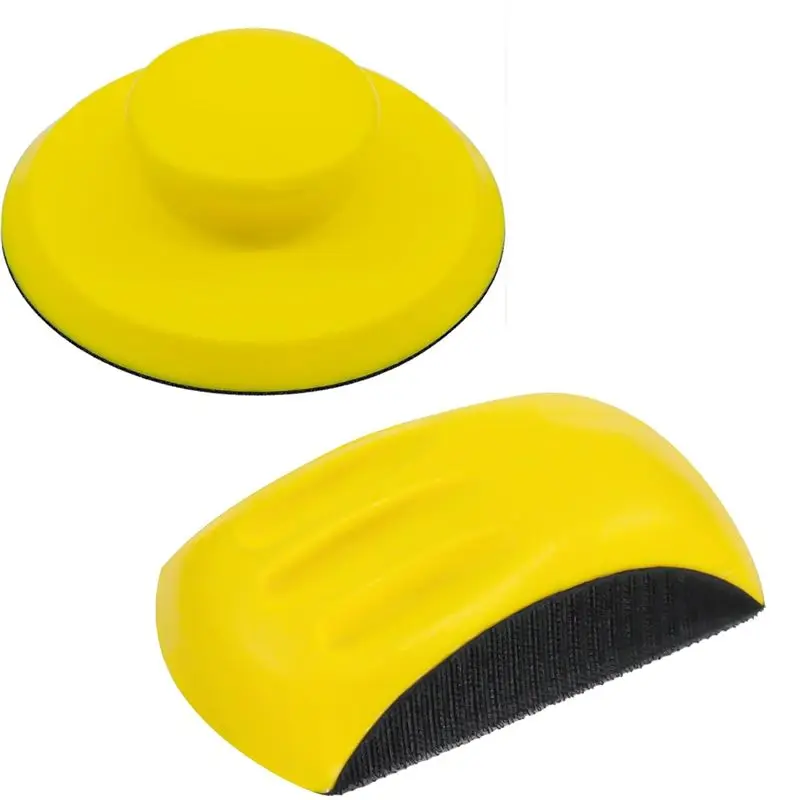 

ABMH-Pack Of 2 Sanding Blocks- 6" Hand Sanding Block Featuring Mouse-Shaped And Round Design For Furniture Restoration