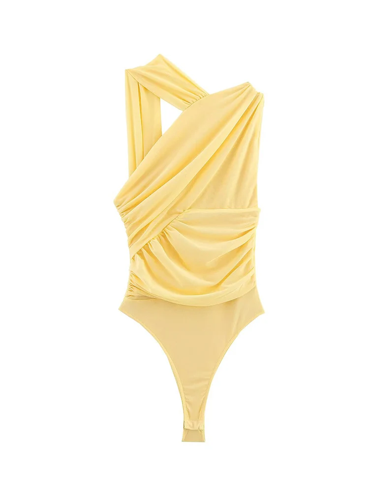 جديد TFMLN ملابس داخلية نسائية مثيرة غير منتظمة شبكية بدون أكمام على الشاطئ بدلة لعب صيفية ضيقة على الموضة للسيدات #2