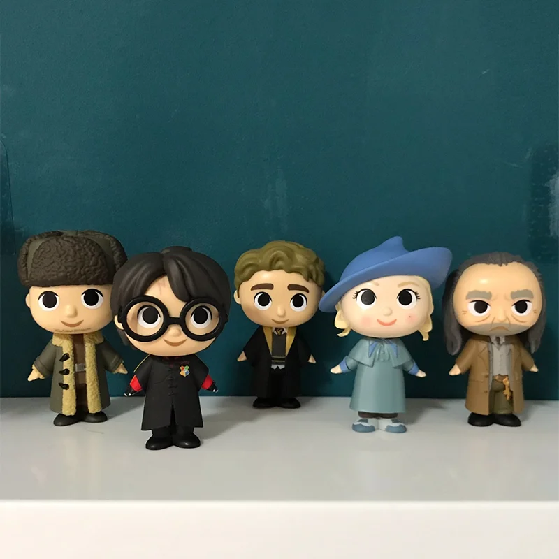 New In Stock Harry Potter Q Version Anime Figure Harry James Potter Hermione Granger Cedric Diggory Action Figure Kids Toys Gift