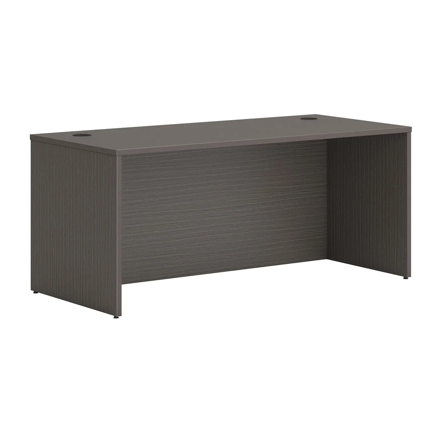 Large Office Computer Desk Shell, Slate Teak, 66