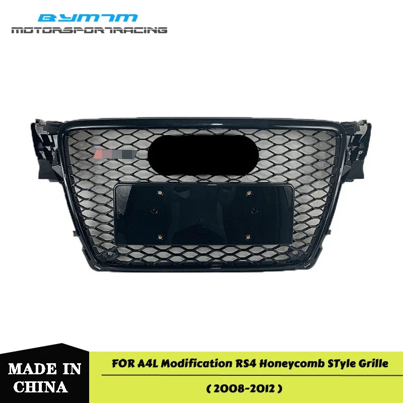 

For AUDI A4L B8 Front Bumper Grille Car modification RS4 honeycomb Style 2008-2012