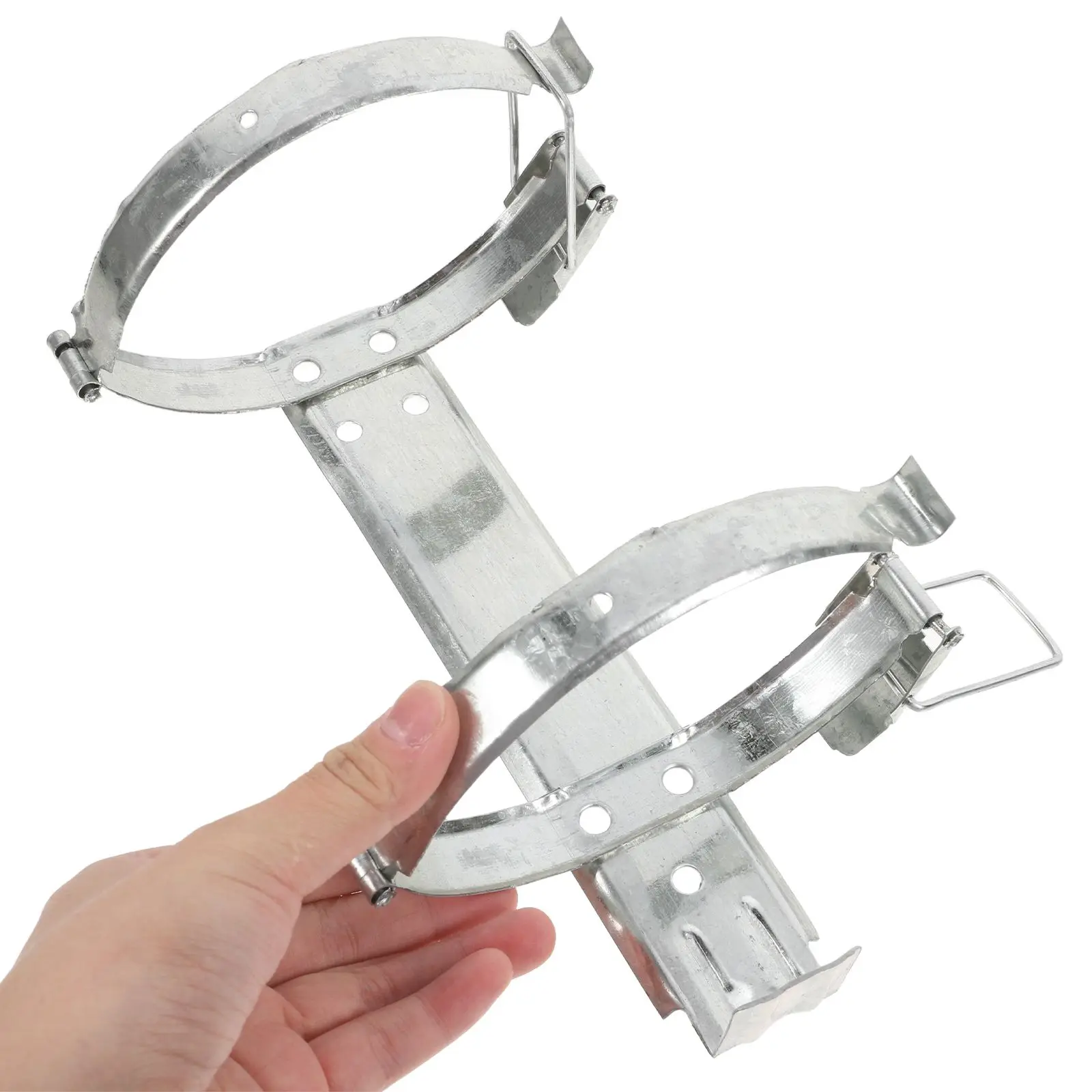 2PCS Fire Extinguisher Bracket Stainless Steel Mount Heavy Duty Vehicle Car Spacesaving Design Easy Installation Home