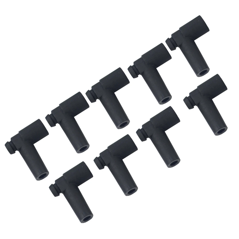 

Rubber Boot Set Universal Hei Style Distributor End Spark Plug Wire 9 Pcs/Set Stainless Steel