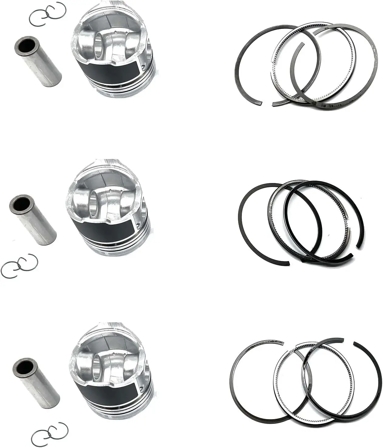 3x For Yanmar Overhaul Kit With Gasket Set 3T84 Engine Spare Parts
