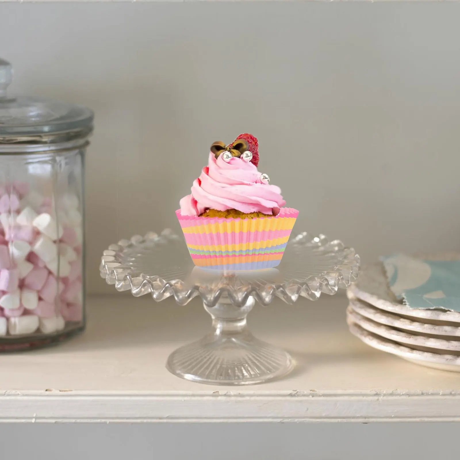 

400Pcs Paper Cupcake Liners Disposable Baking Cups Oil-Proof Muffin Cups Party Dessert Supplies Cupcake Cup Paper Baking Cup