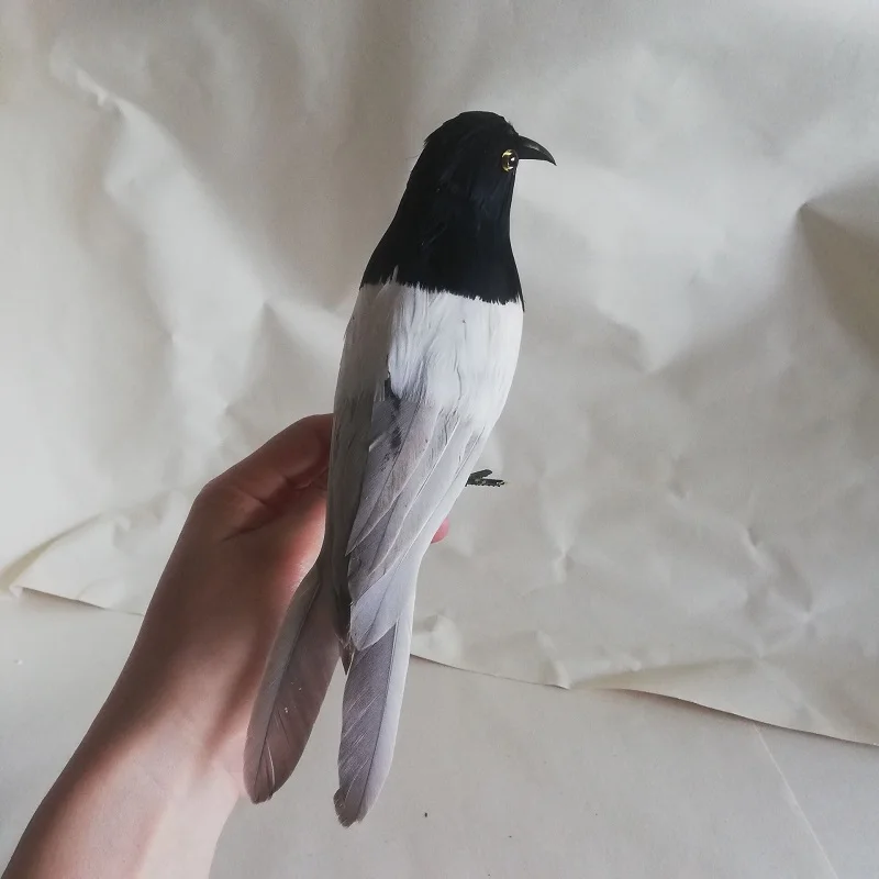 Ongeveer 25 cm Veren Vogel Model Polyethyleen & Veren Vogel Prop Woondecoratie Speelgoed Kerstcadeau B2017