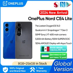 2024 New Global Version OnePlus Nord CE 4 Lite 5G 5500mAh Battery 80W SUPERVOOC 50MP SONY OIS Camera 120Hz AMOLED Display