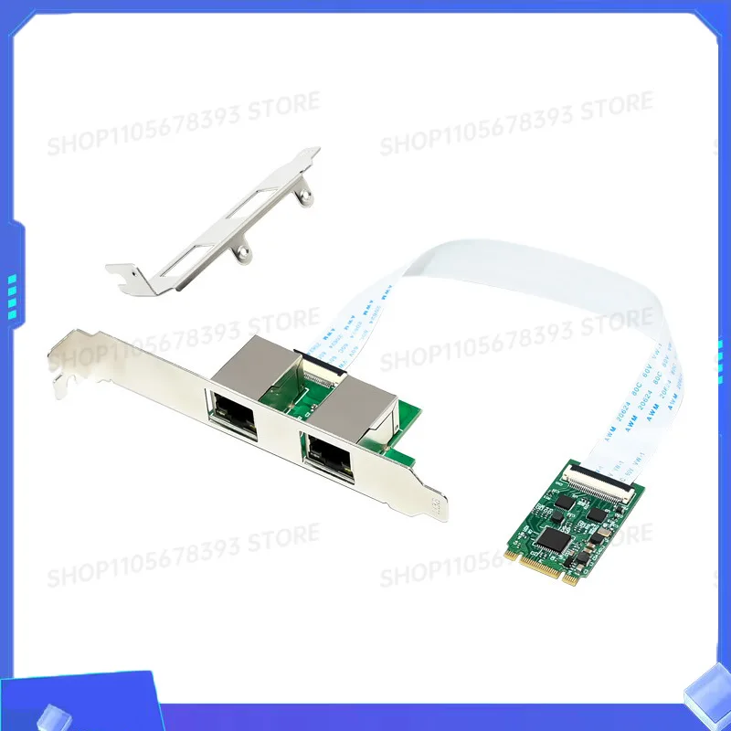 NGFF KEY B+M Industrial Dual Electrical Port Gigabit Ethernet Industrial Control Network Card FPC Desktop RTL8111H