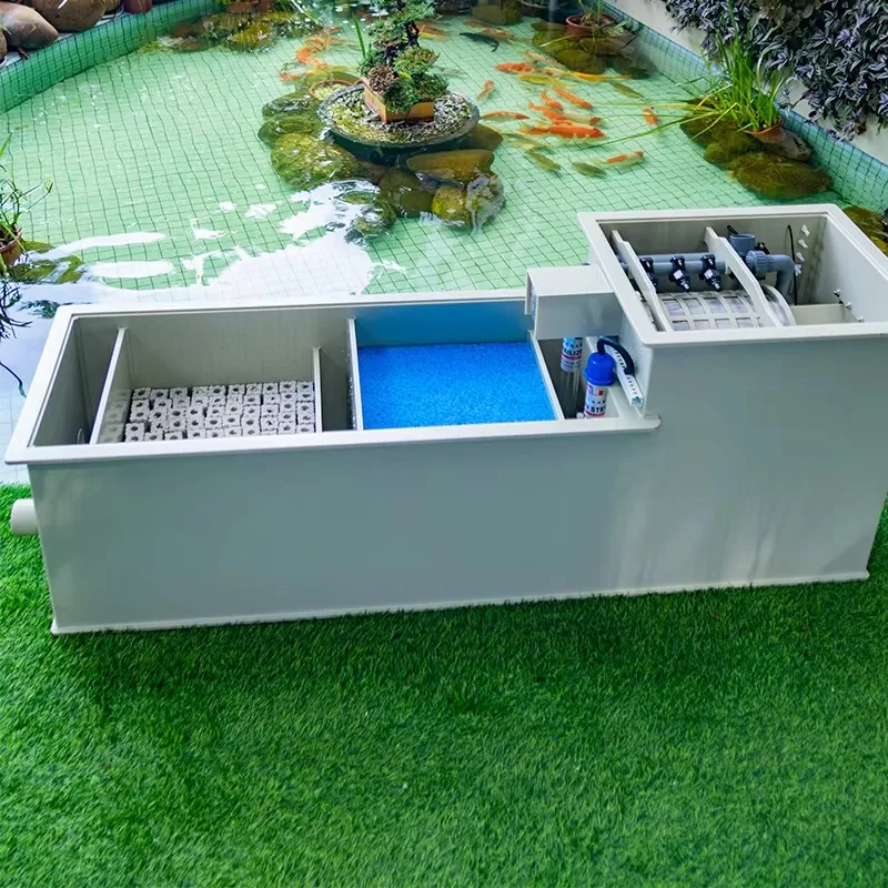 

Oq QihangRAS Automatic Aquarium Fish tank Water Filter System Exterior Pond Filters Aquaculture Garden Koi Carp Pond Filter