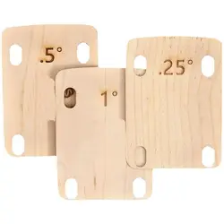 3 Pcs Wooden Guitar Neck Shims New Design Classic Useful Electric Guitar 0.25/0.5/1 Degree Guitar Accessories Replacement Parts