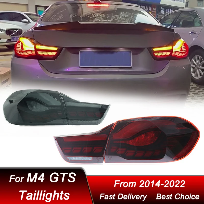 

Автомобильные задние фары для BMW 4 серии M4 GTS F32 F36 F82 2014-2022, задние фары, динамический сигнал поворота, задняя фара в сборе