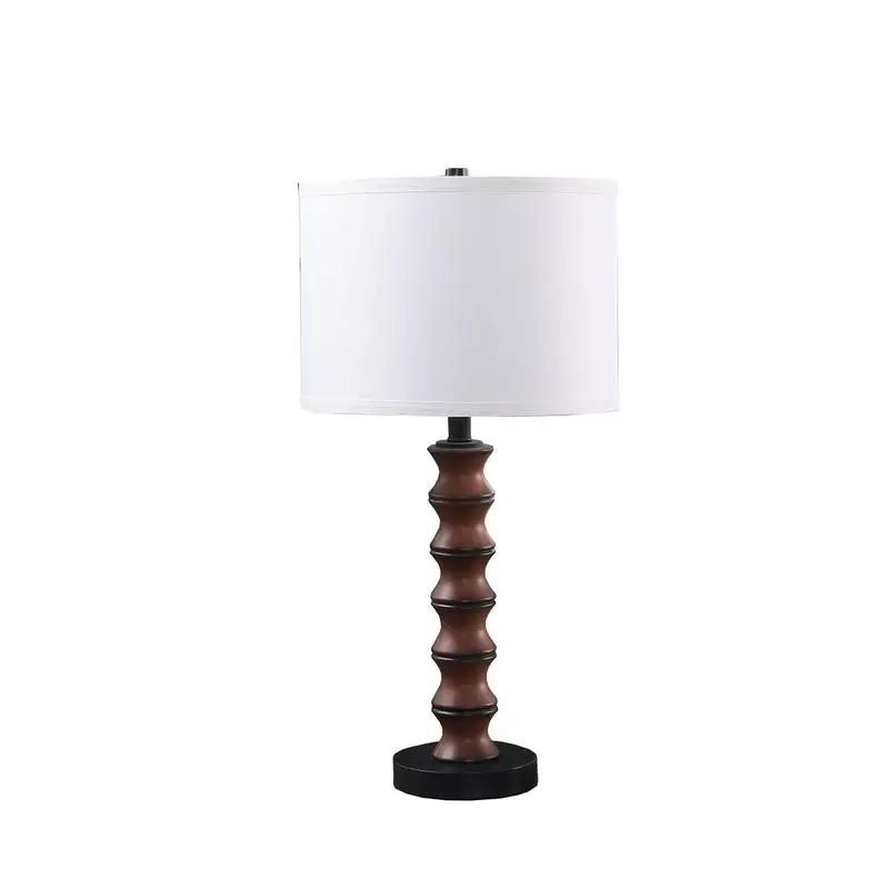 

Coastal Modern Table Lamp 27.5 Inch with Wood Base - Stylish Illuminating Fixture for Home Decor