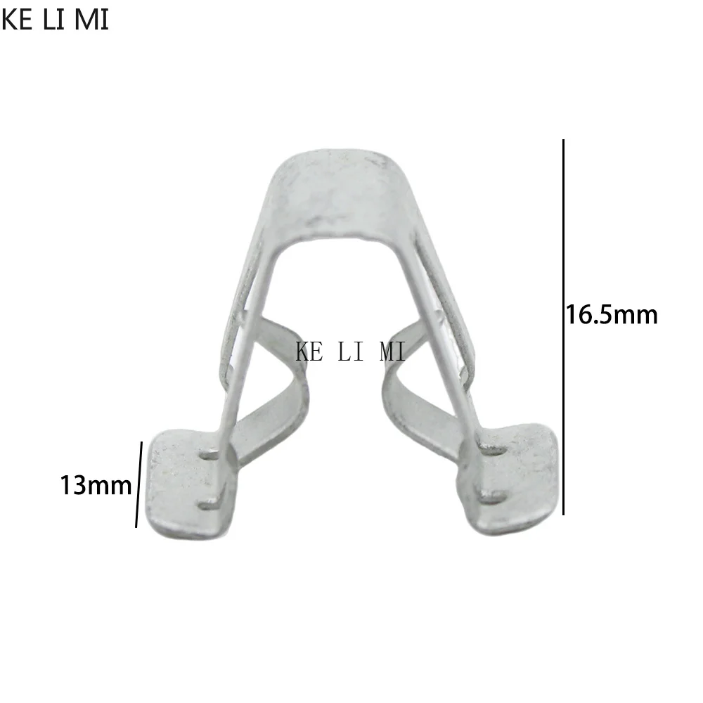 10 Stück U-förmige Metall-Schnappclips für die Armaturenbrett-Konsole, Befestigungselemente für die Instrumententafel im Auto, für Fahrzeugreparatur und -wartung – Detail 2